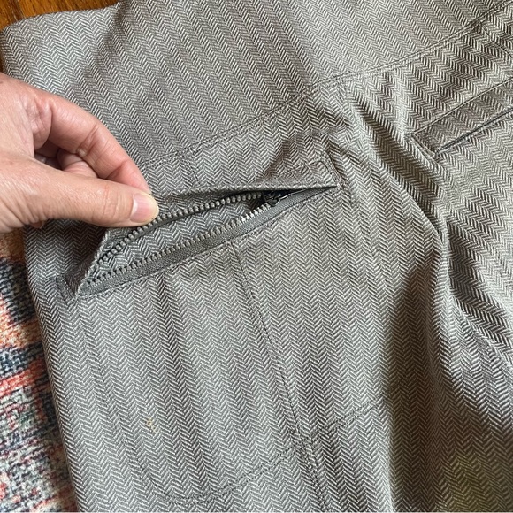 Athleta Delancey Herringbone Flare Pants In Bluff Gray Size S - Picture 7 of 12